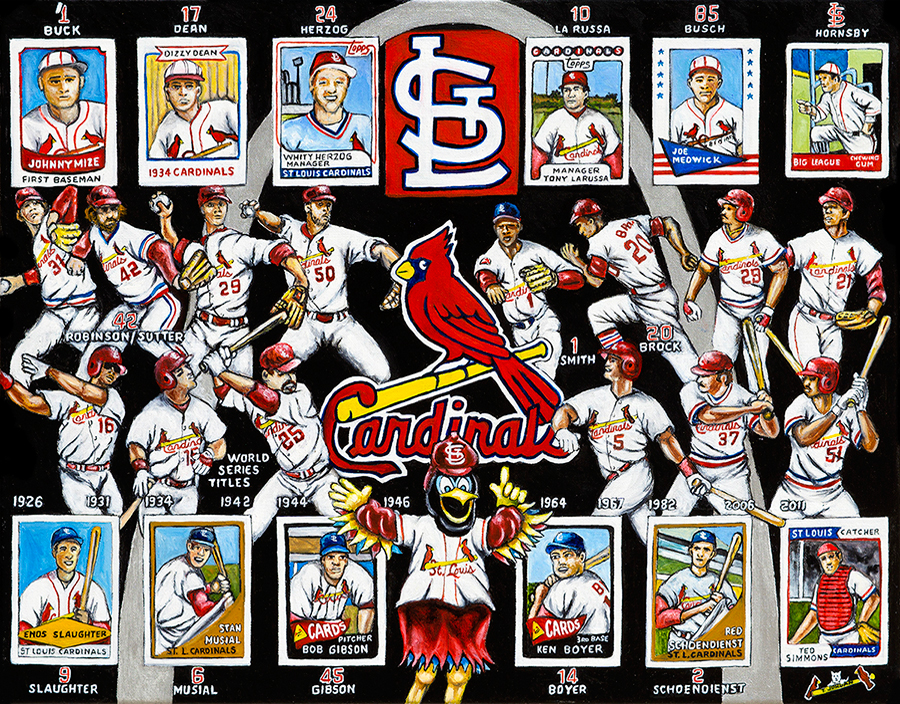 St. Louis Cardinals Tribute Art -- St. Louis Cardinals Tribute